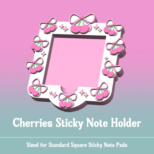 Sticky Note Holder - Cherries