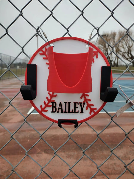 Dugout Organizer - Ball Shaped - Softball/Baseball *CUSTOMIZABLE*