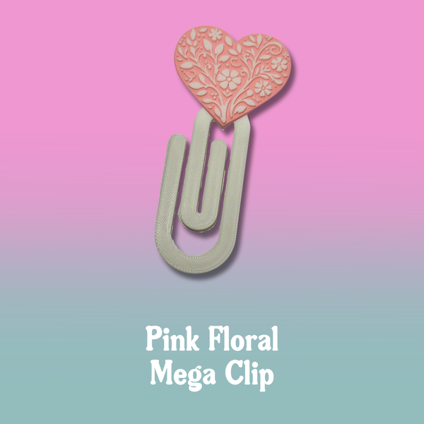 Mega Clip - Pink Floral