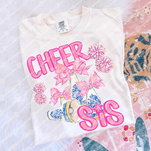 DTF Full Color Transfer - Cheer Mom or Cheer Sis - You Choose!