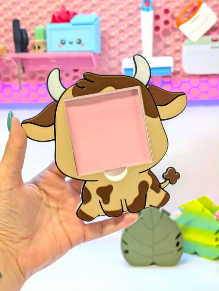 Sticky Note Holder - Cute Cow
