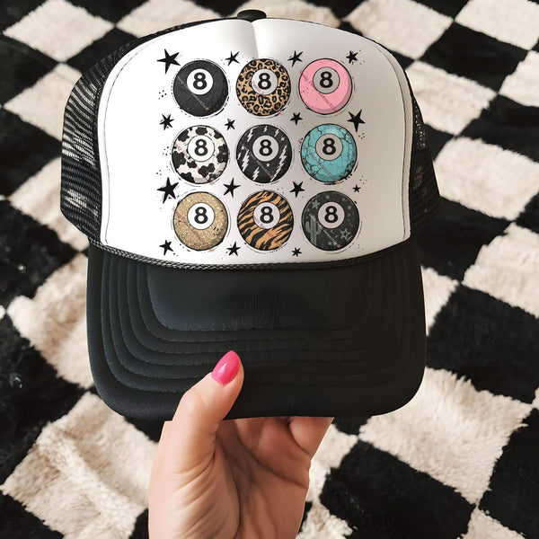 DTF Full Color Transfer - Grunge 8Balls