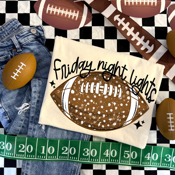 DTF Full Color Tshirt Transfer - Friday Night Lights (White or Black Ink)