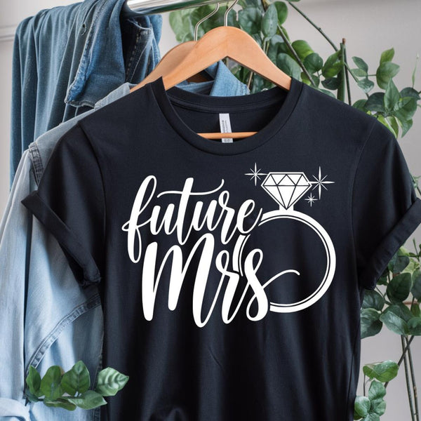 DTF Full Color TShirt Transfer - Future Mrs. (Black or White)