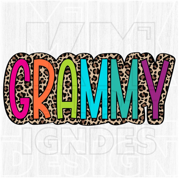 DTF Full Color TShirt Transfer - Leopard Neon Names - YOU CHOOSE!