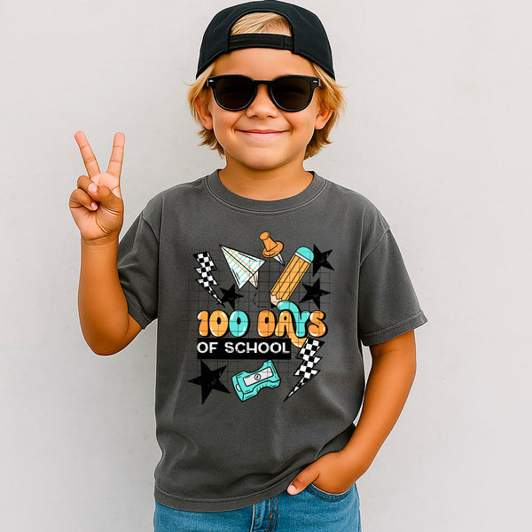 DTF Full Color TShirt Transfer - 100 Days Of School (You Choose)