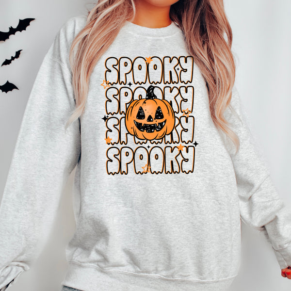 DTF Full Color TShirt Transfer - Bubble Spooky Spooky (Black or White)