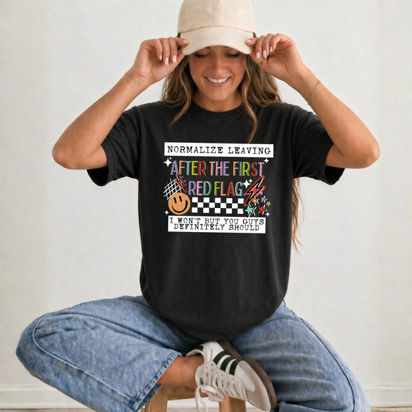 DTF Full Color TShirt Transfer - Normalize Leaving (White or Black)