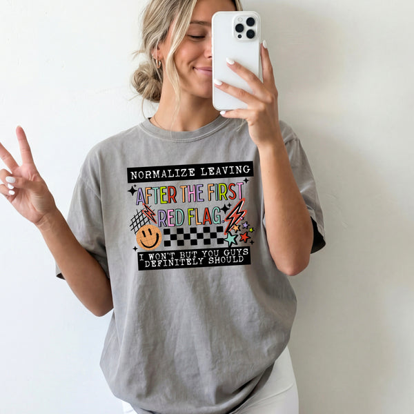DTF Full Color TShirt Transfer - Normalize Leaving (White or Black)
