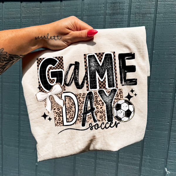 DTF Full Color Transfer - Game Day Leopard Sports (YOU PICK THE SPORT)