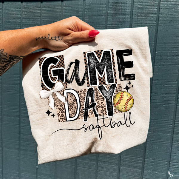 DTF Full Color Transfer - Game Day Leopard Sports (YOU PICK THE SPORT)