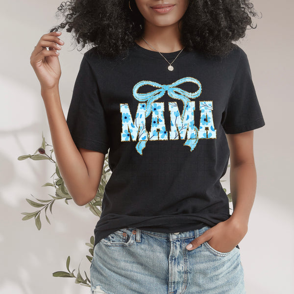 DTF Full Color Transfer - Coquette Floral MAMA (YOU PICK THE COLOR!)