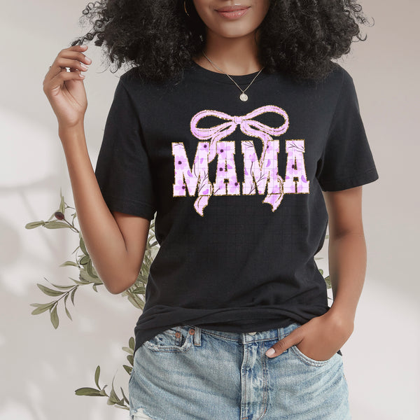 DTF Full Color Transfer - Coquette Floral MAMA (YOU PICK THE COLOR!)