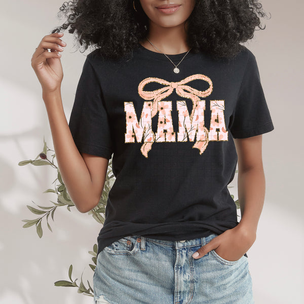 DTF Full Color Transfer - Coquette Floral MAMA (YOU PICK THE COLOR!)