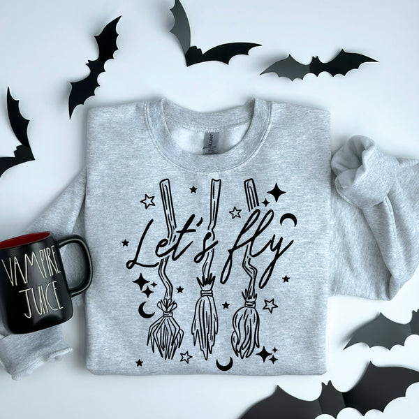 DTF Full Color TShirt Transfer - Let's Fly (Black or White)