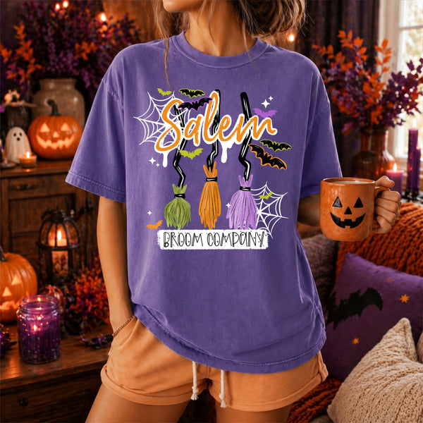 DTF Full Color TShirt Transfer - Salem Broom Company (Black or White)
