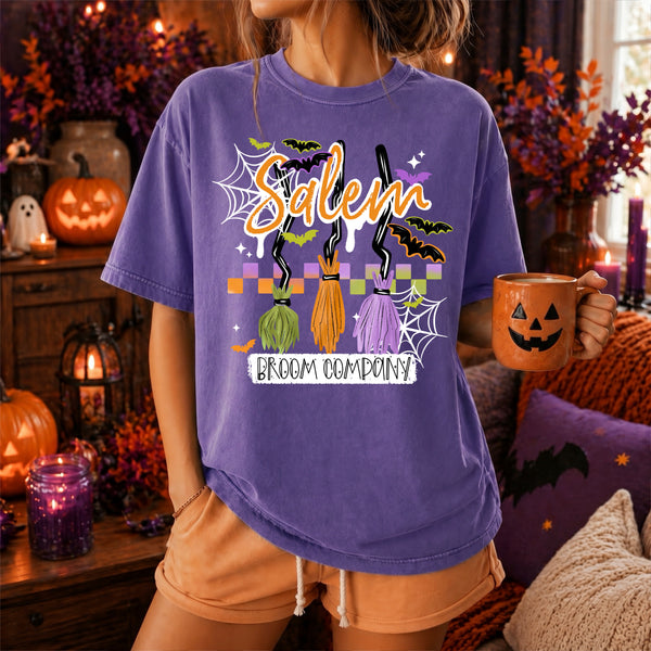 DTF Full Color TShirt Transfer - Salem Broom Company (Black or White)