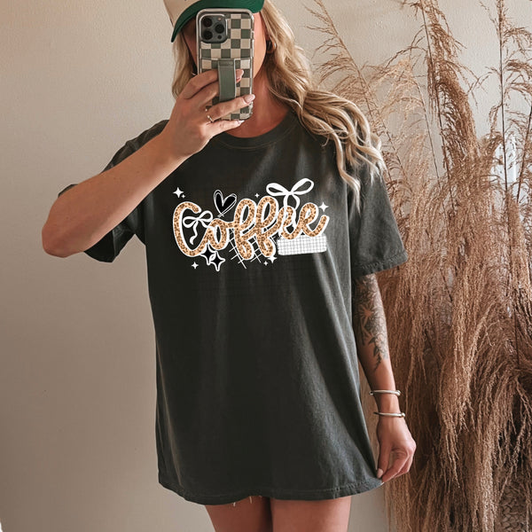 DTF Full Color Transfer - Coffee - Black or White Font!