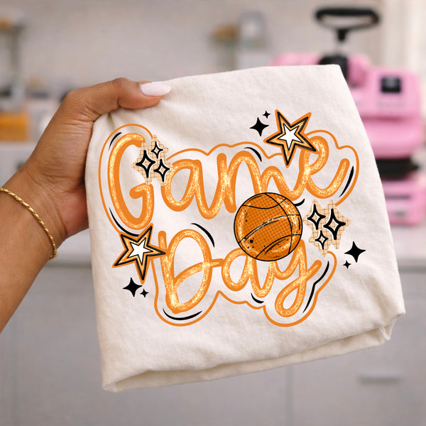 DTF Full Color Transfer - Game Day Bubble Bubble Ouline Sports (YOU PICK THE SPORT)