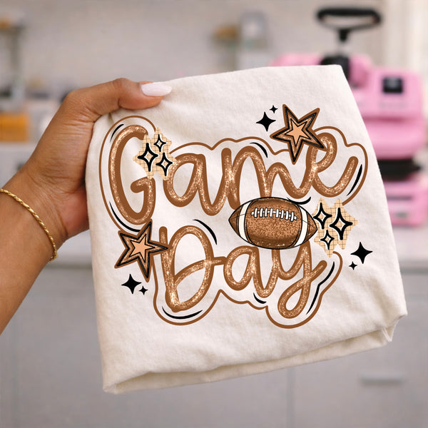 DTF Full Color Transfer - Game Day Bubble Bubble Ouline Sports (YOU PICK THE SPORT)
