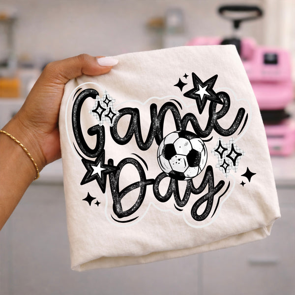 DTF Full Color Transfer - Game Day Bubble Bubble Ouline Sports (YOU PICK THE SPORT)
