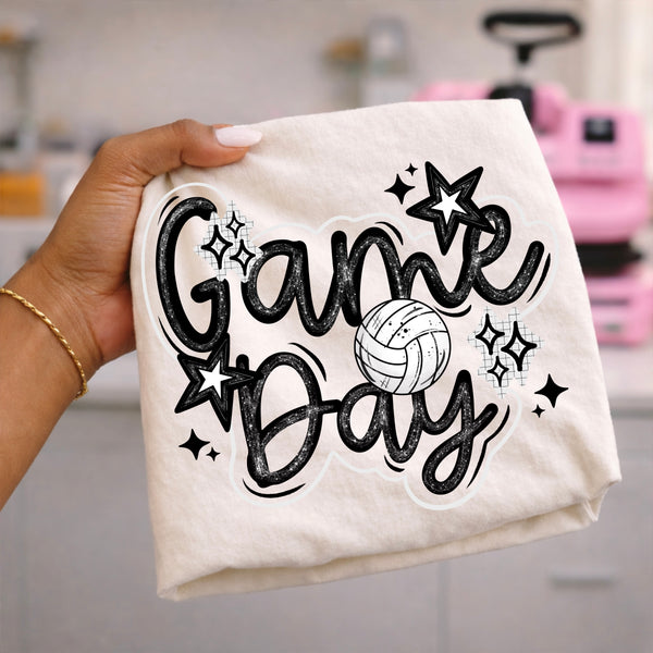 DTF Full Color Transfer - Game Day Bubble Bubble Ouline Sports (YOU PICK THE SPORT)