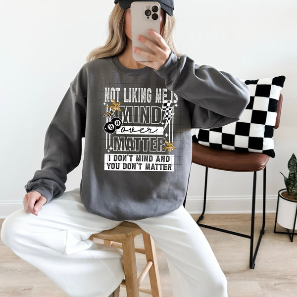 DTF Full Color TShirt Transfer - Not Liking Me (White or Black Font)