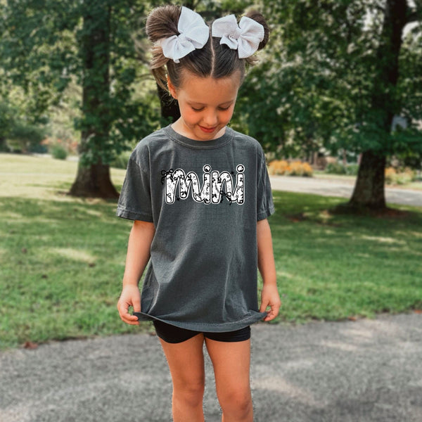 DTF Full Color TShirt Transfer - Black and White Pattern Mama/Mini