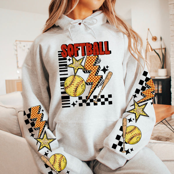DTF Full Color TShirt Transfer - Softball (Choose With or Without Mama - FREE SLEEVES)