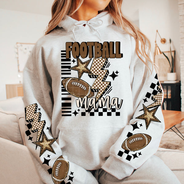 DTF Full Color TShirt Transfer - Football (Choose With or Without Mama - FREE SLEEVES)