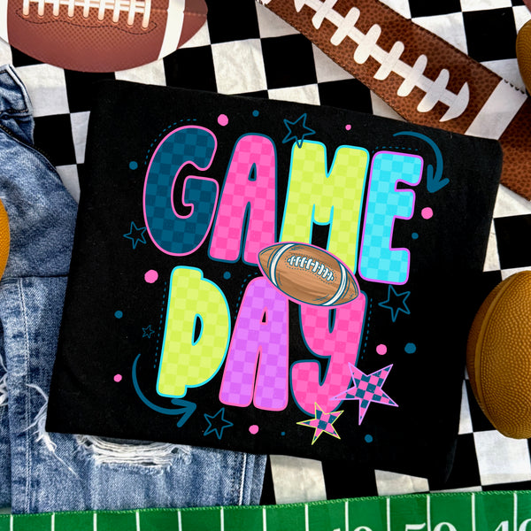 DTF Full Color Tshirt Transfer - Game Day Football (You Pick The Pattern!)