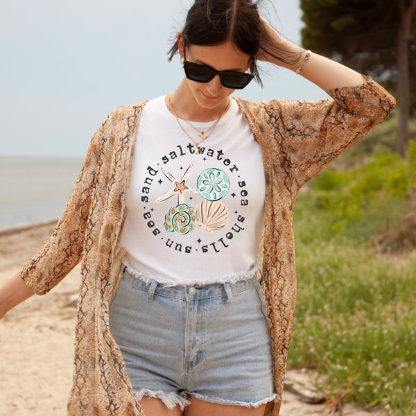 DTF Full Color Transfer - Sand Circle (PICK YOUR COLOR!)
