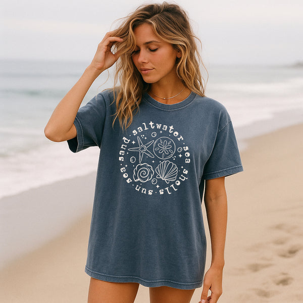 DTF Full Color Transfer - Sand Circle (PICK YOUR COLOR!)
