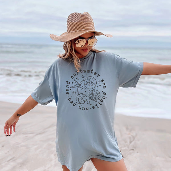 DTF Full Color Transfer - Sand Circle (PICK YOUR COLOR!)
