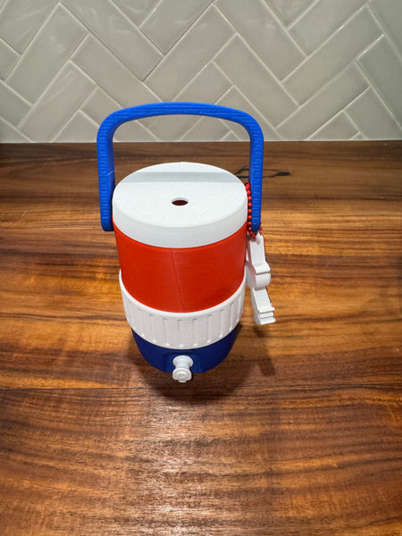 Can Cooler & Can Opener Keychain Combo - Patriotic Dog