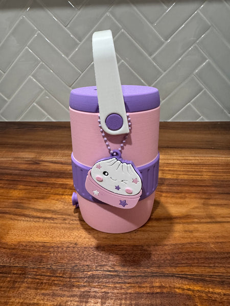Can Cooler & Can Opener Keychain Combo - Cute Dumpling