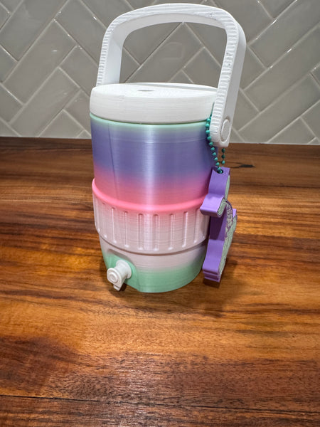 Can Cooler & Can Opener Keychain Combo - Ombre Mermaid