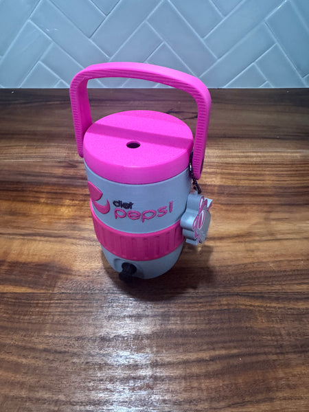 Can Cooler & Can Opener Keychain Combo - Pink Diet P