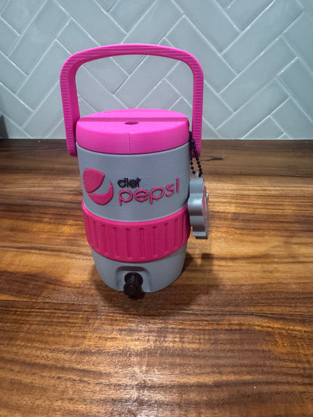 Can Cooler & Can Opener Keychain Combo - Pink Diet P