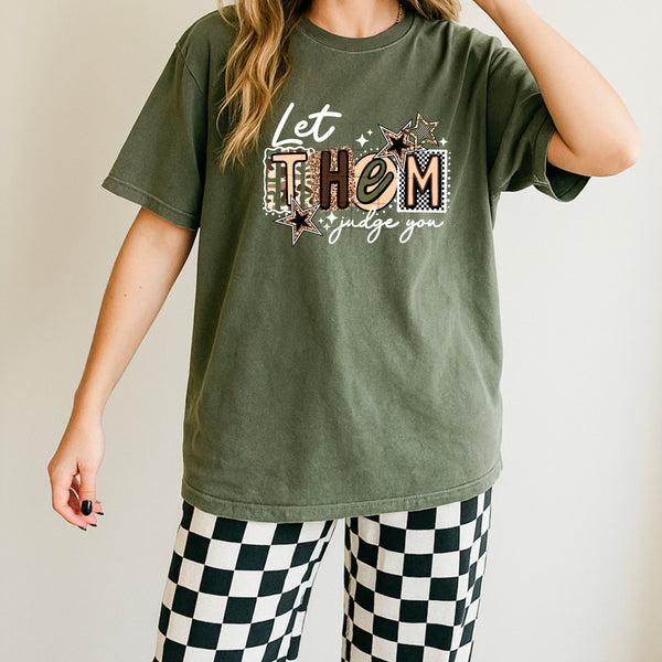 DTF Full Color TShirt Transfer - Let Them Neutrals - (Black or White)