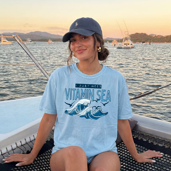 DTF Full Color TShirt Transfer - Vitamin Sea - (Blue or Pink)