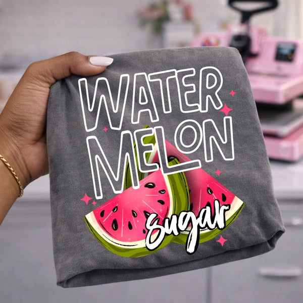 DTF Full Color TShirt Transfer - Watermelon Sugar - (Black or White)