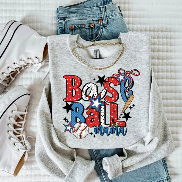 DTF Full Color TShirt Transfer - Baseball (Season or Mama - You Pick!)