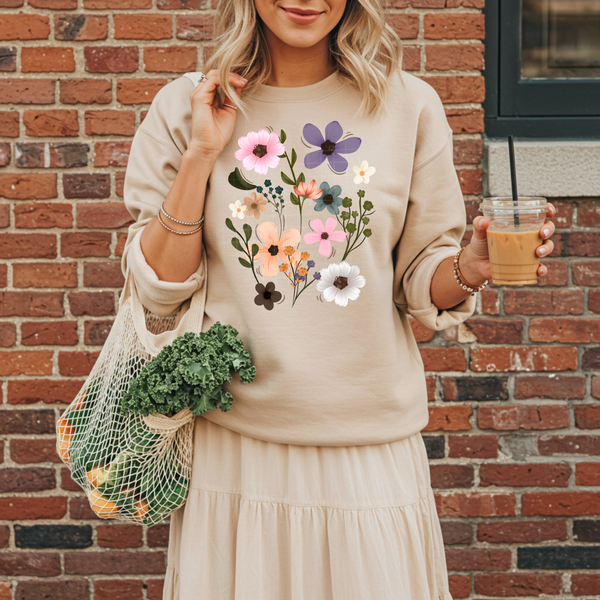 DTF Full Color Transfer - Bunch Of Spring Flowers