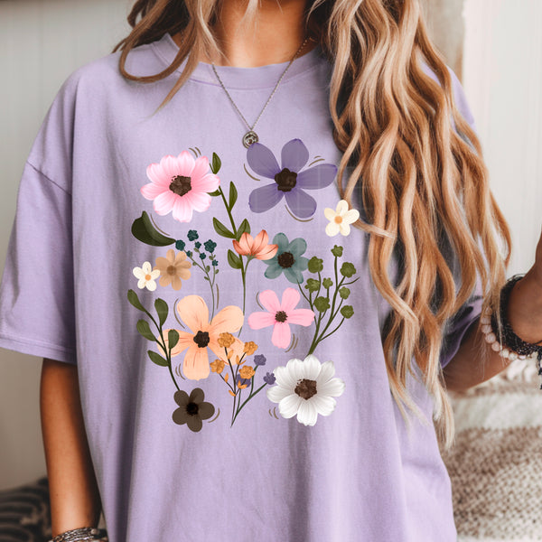 DTF Full Color Transfer - Bunch Of Spring Flowers