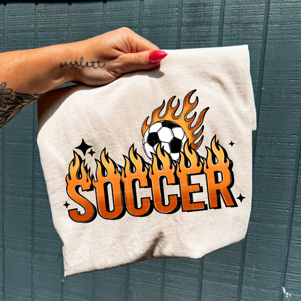 DTF Full Color TShirt Transfer - Flame Sports (You Pick)