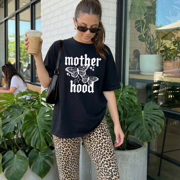 DTF Full Color Transfer - Mother Hood Butterflies - Black or White