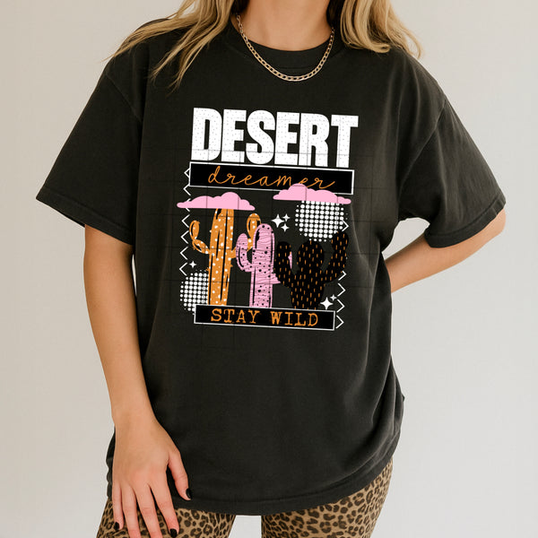 DTF Full Color TShirt Transfer - Desert Dreamer (Black or White)
