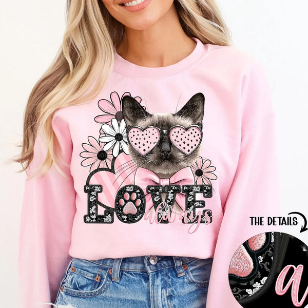 DTF Full Color TShirt Transfer - LOVE Dogs & Cats - 45+ BREEDS!