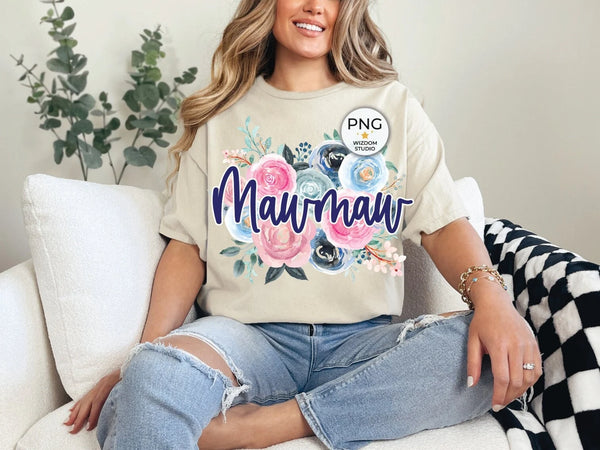 DTF Full Color Transfer - Floral Names (You Pick)